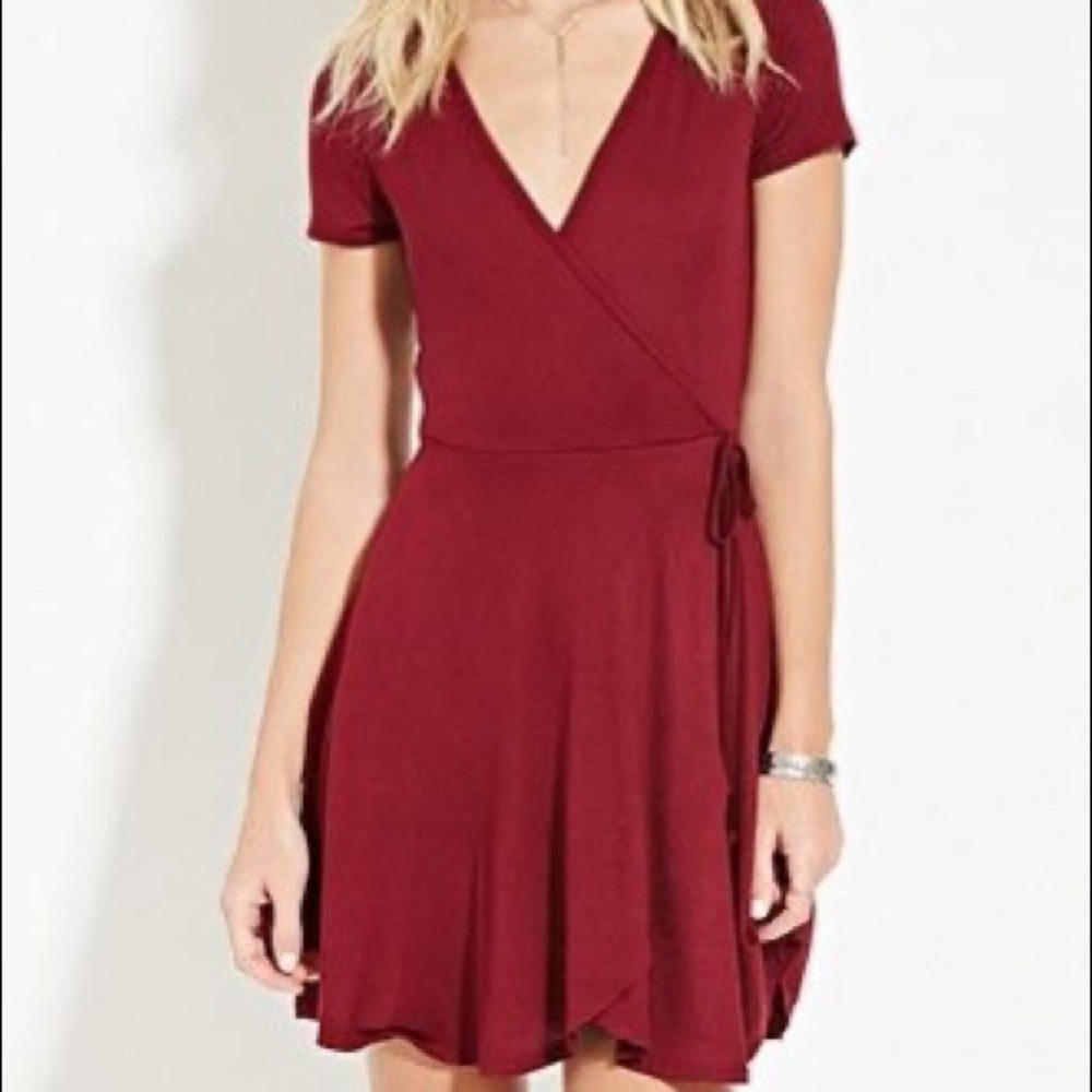 Forever 21 // Red Wrap Dress